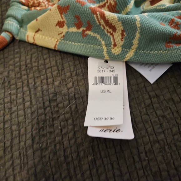 Aerie Floral Swimsuit Jade/Yellow - Picture 4 of 6